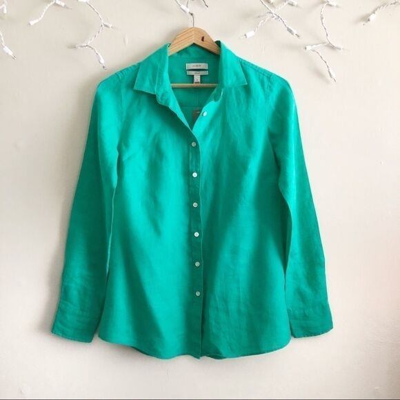 NEW J. Crew NWT $79 Perfect Shirt button down top - Picture 1 of 6